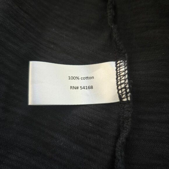 Elliott Lauren Tank Top Black Size Medium All Cotton Sleeveless Crew Neck - Picture 4 of 6